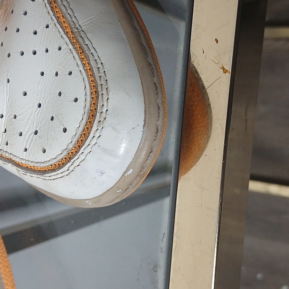 Nike Sky High Hidden Wedge White And Orange Size 8 - Picture 14 of 16